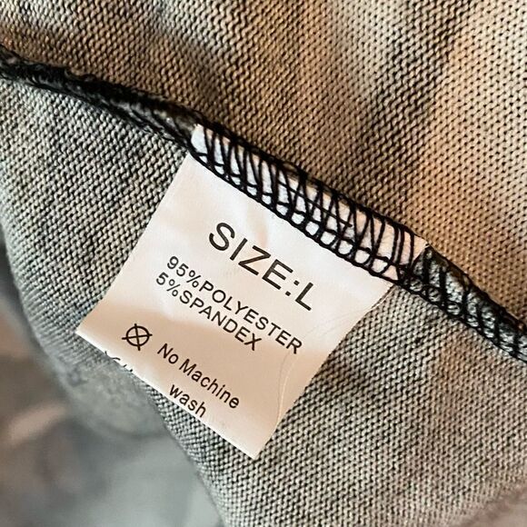 Military Army Green Camo Long Sleeve Maxi Cardigan Duster Sz L - Picture 8 of 8